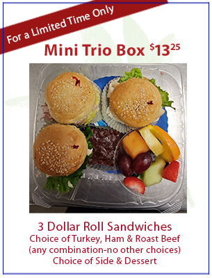 SANDWICH BOX LUNCHES - Primos Gourmet Catering